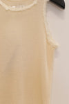 SWAYING/KNIT hairy hook tank top SW24SS1T01 off-white PS72